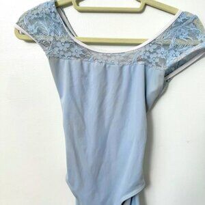 ClassIn Lace leotard Blue Medium